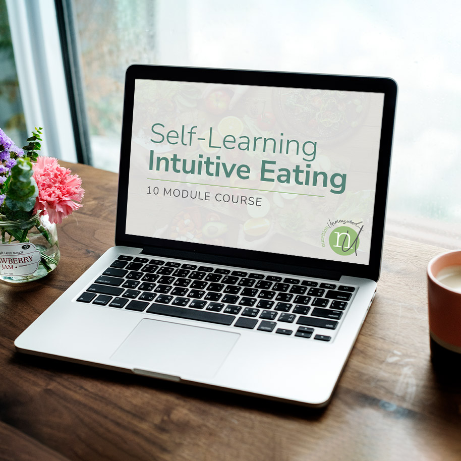 Self-learning intuitive eating online course